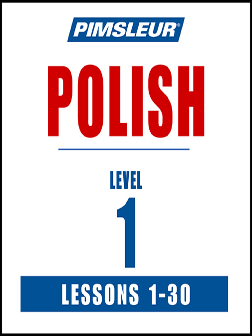 Cover image for Pimsleur Polish Level 1
